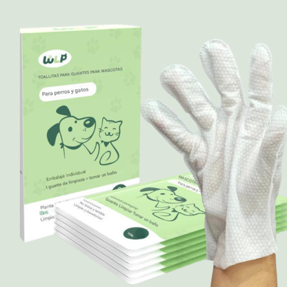 20 Guantes húmedos para mascotas +20 GRATIS